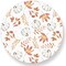 50 Sheets Fall Pumpkin Leaves Paper Placemat Orange White Round Paper Table Mat